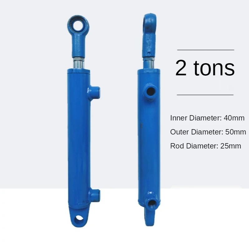 600-1000Mm Travels Hydraulic Oil Cylinder Heavy Duty Bidirectional Lifting Small Wood Splitter 2 Tonnage Hydraulic Ram