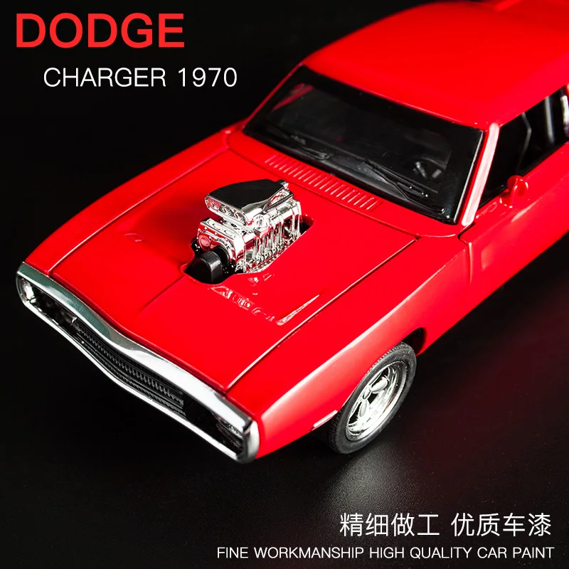 1:32 Dodge Charger 1970 Challenger Alloy Car Models Kids Toys for Children Classic Muscle Car Collection Car Model