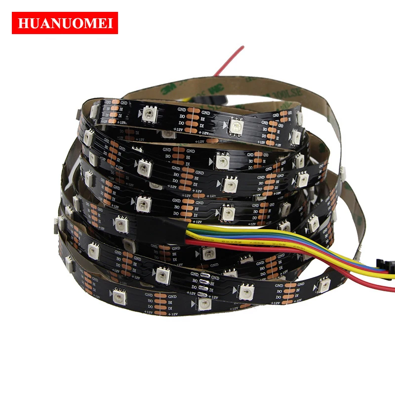 12V 30LEDs/m WS2815 LED Strip Light WS2812B Updated Dual Signal Individually Addressable Digital RGB Pixel Flexible Tape TV Lamp