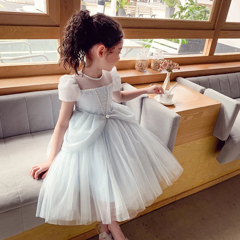 Girls Gown Dress Princess Summer Costumes Party Ball Gown Dress Baby Girls Wedding Birthday Prom Fancy Role-Play Dress