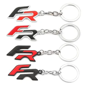 FR CAR Keychain Metallschlüsselkettenring -Stützringabzeichen für Sitz Alhambra Leon Ateca Arona Verändert LTEA CUPRA TOLEDO TARARACO 8 Hauptverkäufe Chaves Sitz CUPRA - №1