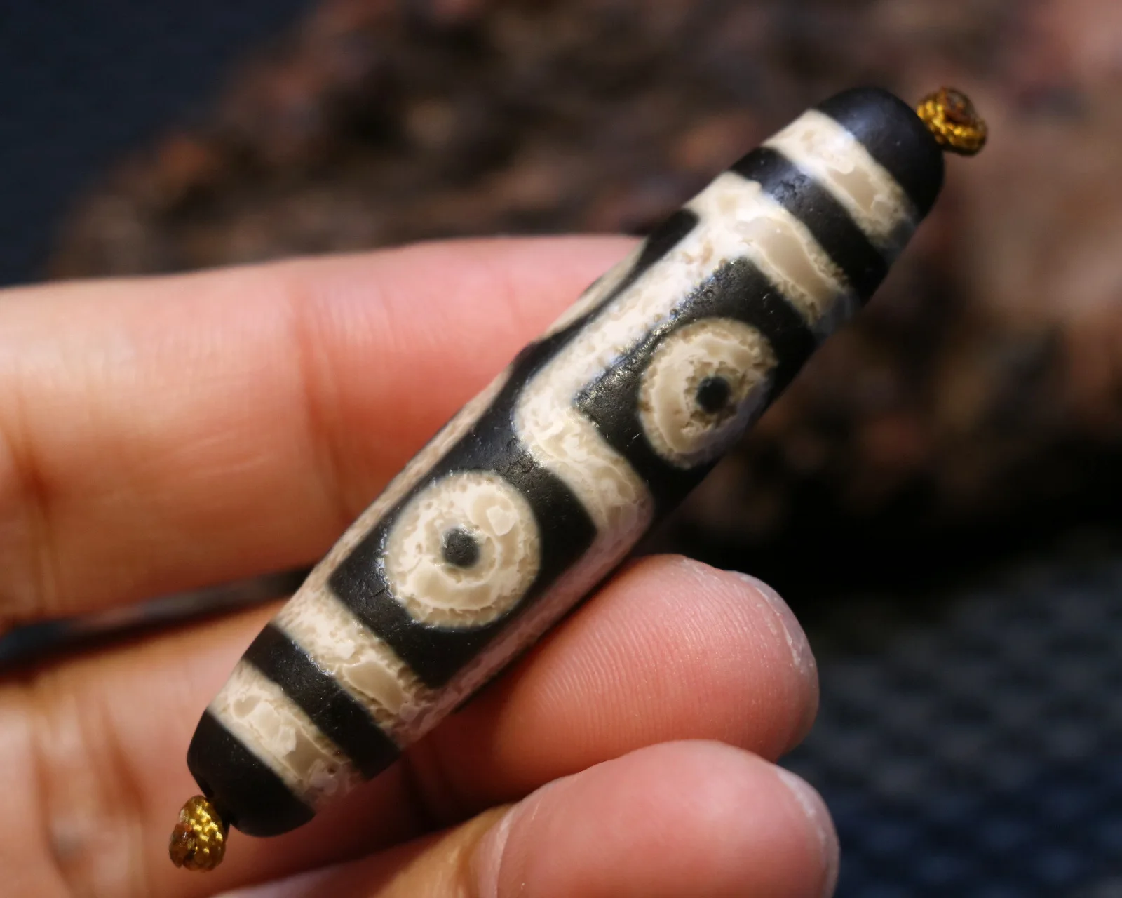 

Big Treasure Magic Power Power Energy Tibetan Old Agate 6 Eye Healthy Body dZi Bead Amulet Pendant A Timestown UPD2126A1