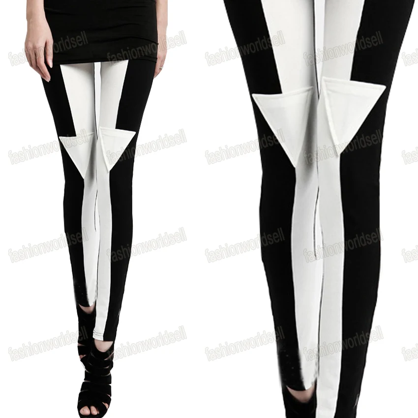 Girl Lady Women Sexy Wild Striped Zebra Print Punk Funky Pencil Thin Leggings Slim Pants