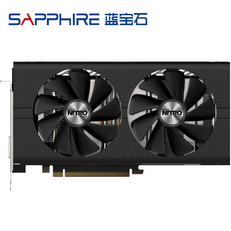 Imagem -02 - Placas Gráficas Sapphire-rx 570 4gb d5 256bit Gddr5 Placa de Vídeo Amd rx 500 Series Radeon Rx570 4gb Displayport Hdmi Dvi Usado