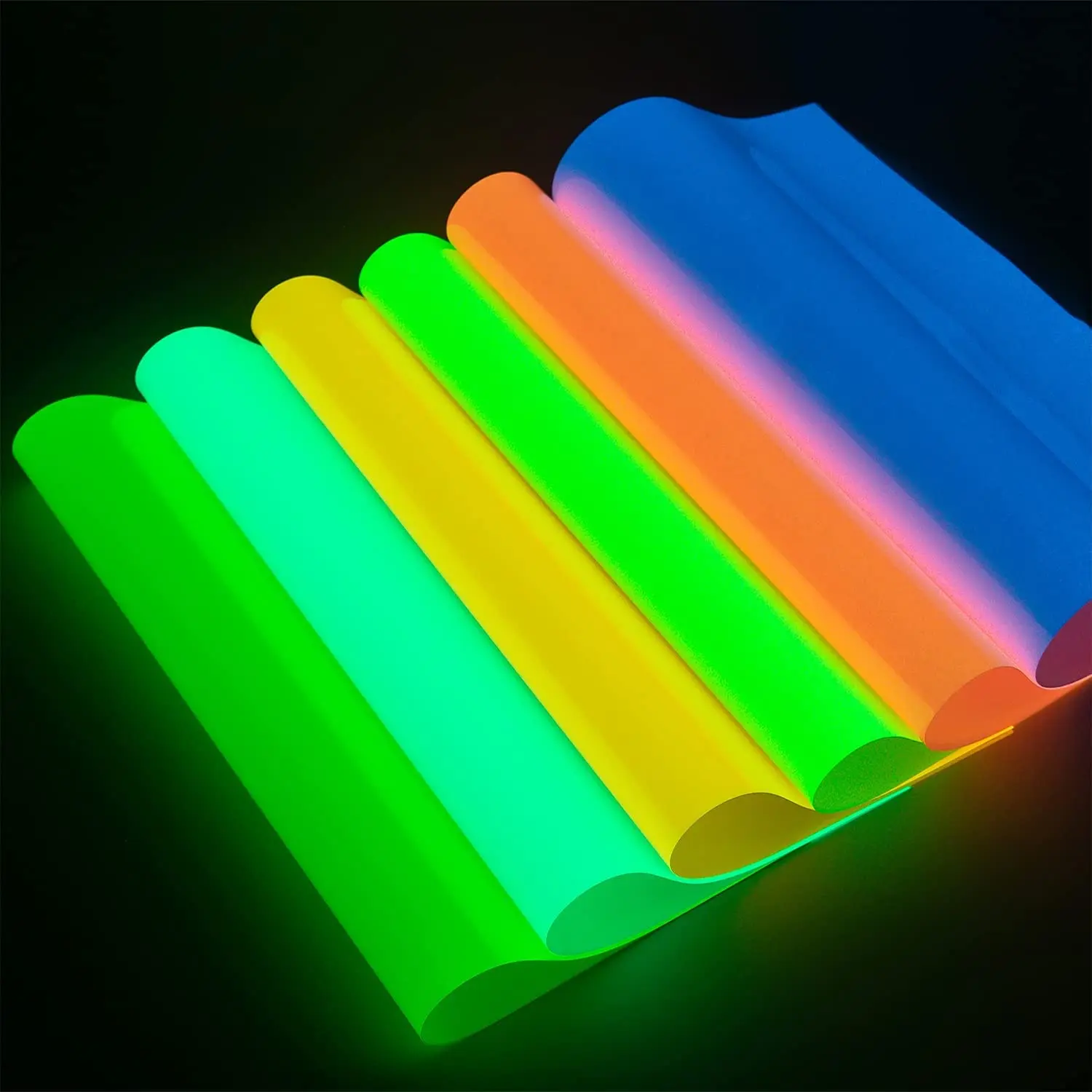 Vinil Luminous Heat Transfer, Brilho no Escuro, Máquina de Prensa Térmica Noctilucent, T-Shirt Ferro em HTV, 12 \