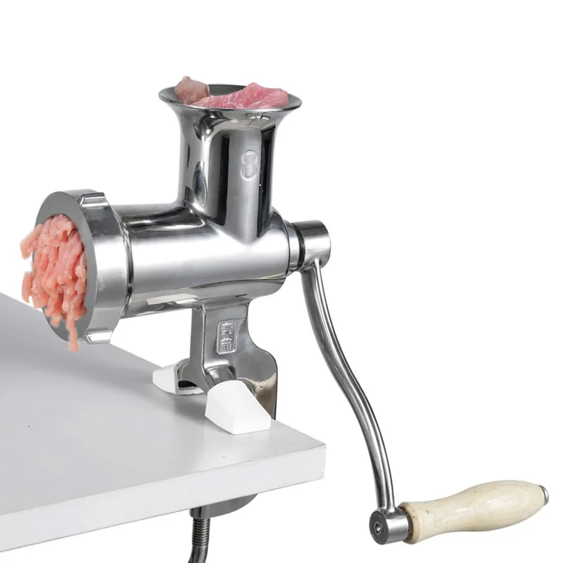 

Stainless steel manual meat mincer Portable hand stirring shredder Sausage meat filling Household food processing machines