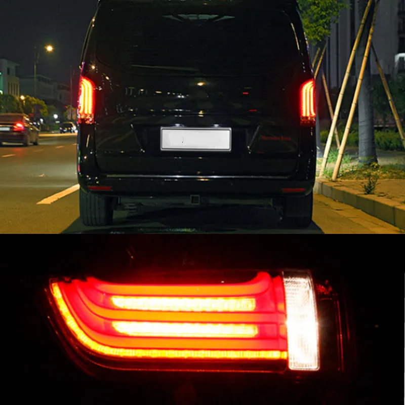 New LED Taillights Assembly For Benz Metris V260 2016-2019 LED Rear Lamp Brake Reverse Light Rear Back Up Lamp DRL Car Taillight