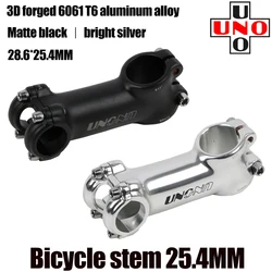 UNO Bike Stem Ultralight 17 Degree 28.6 25.4MM 70-120MM MTB Road Stem Bike for Fork Mountain MTB Bicycle Kalloy