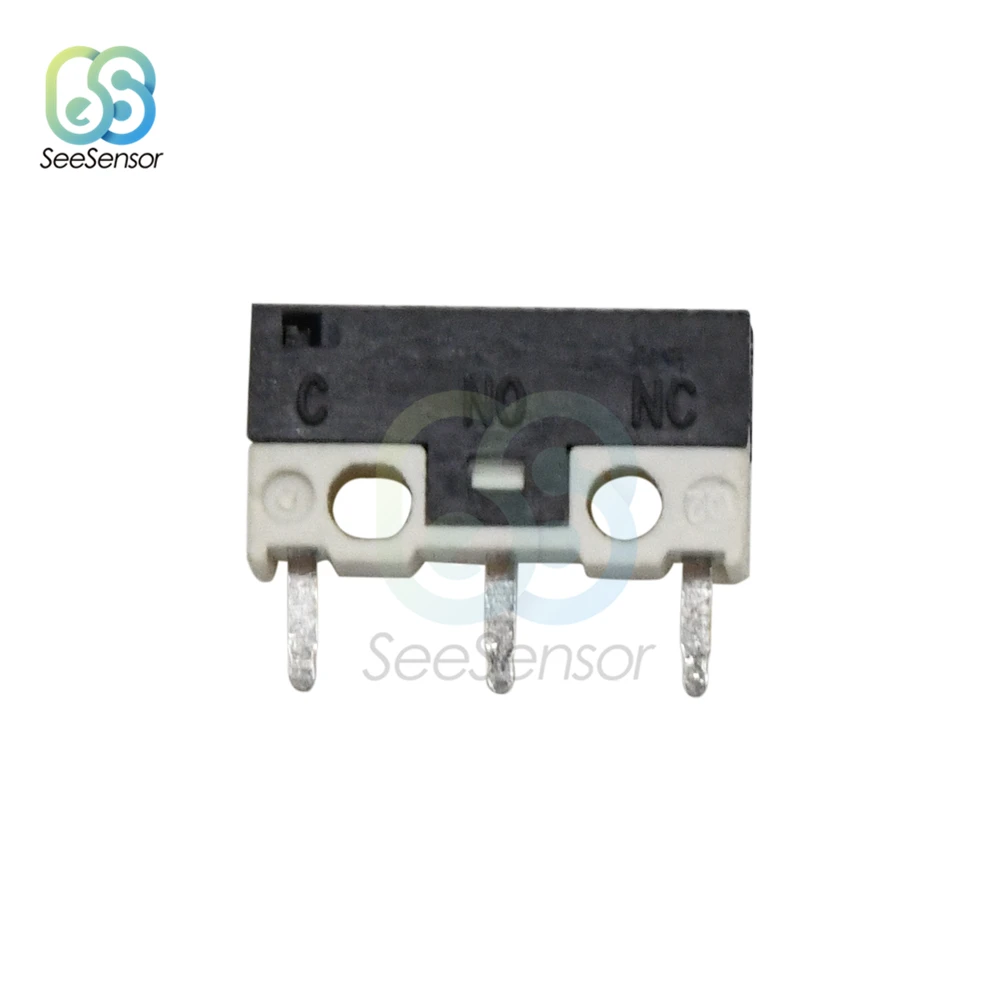 20 قطعة 12.8x5.8x6.5 مللي متر مفتاح ميكرو مصغر NC-NO-C 3 دبابيس السكتة الدماغية الحد التبديل مفتاح بـزر دفع
