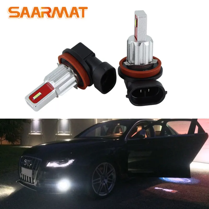 2x Canbus H11 H8 H9 LED Fog Light Bulb For Audi A3 A4 B6 B8 A6 C6 80 B5 B7 A5 Q5 Q7 TT 8P 100 8L C7 8V A1 S3 Q3 A8 B9 S line A7