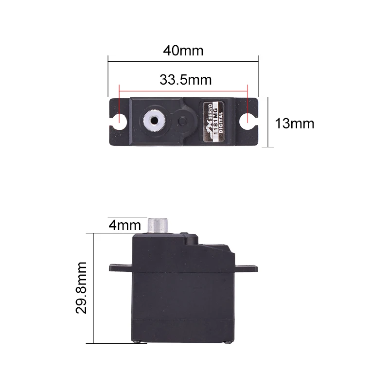 JX Servo PDI-1181MG 18g 3.5KG Digital Servo Metal Gear for WLtoys 144001 WPL RC Car B1/16 B24 C14 C24 Helicopter Airplane