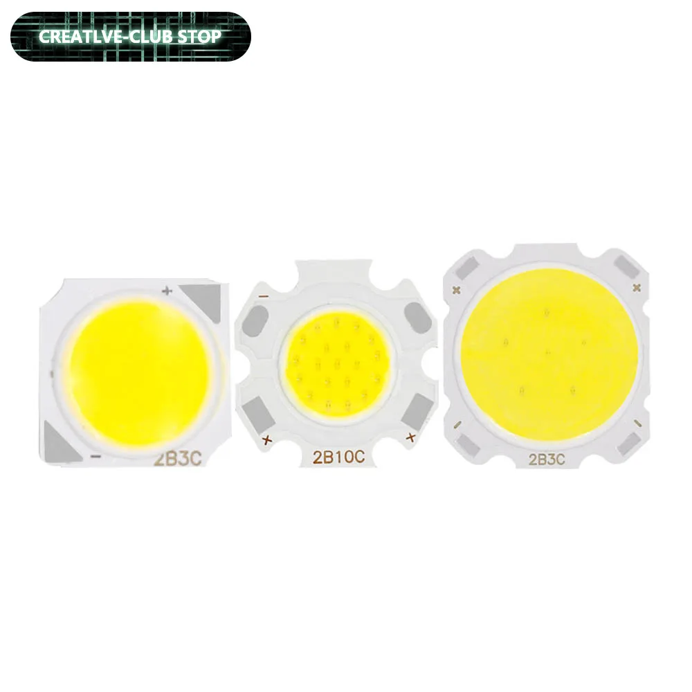 10pcs a lot 3W 5W 7W 10W LED COB Light Bulb On Board 250mA led diodes High Power LED Light Lamp SpotLight Downlight Lamps DIY