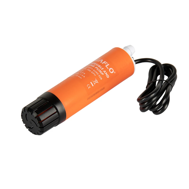 Bomba lineal sumergible para yate, bomba de refuerzo de agua, material de grado alimenticio, 12v CC