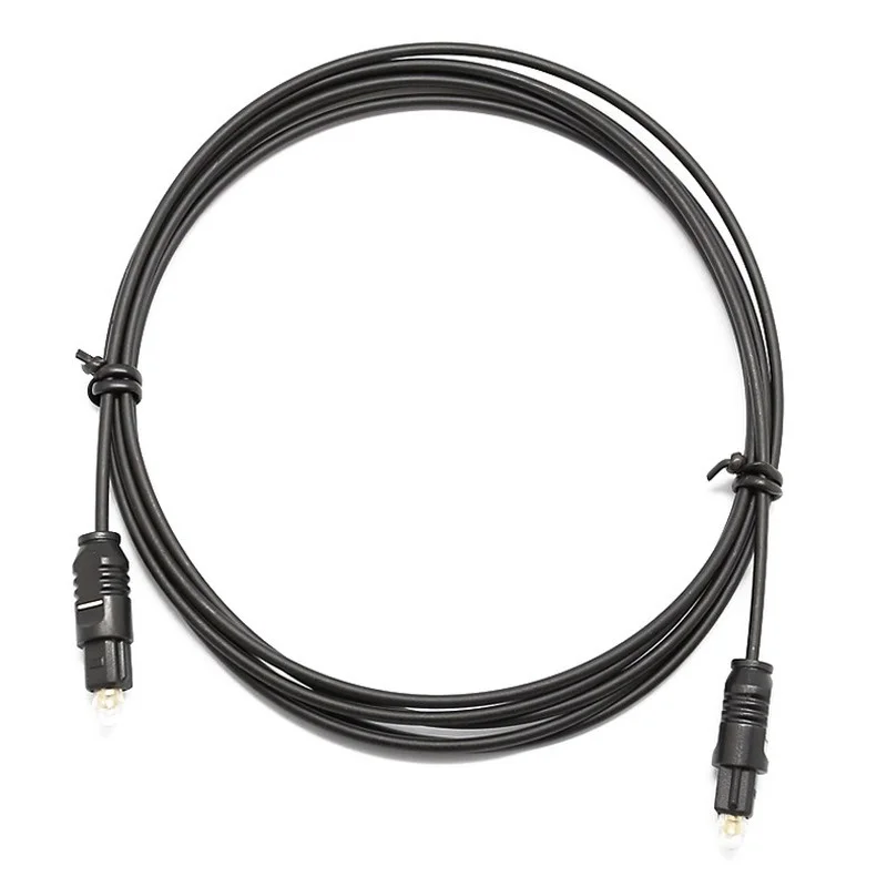 Cable de Audio de fibra óptica od2.2 mm, Cable de Audio de Metal, Cable Toslink, Digital, transmisión de Audio de fibra óptica de plástico