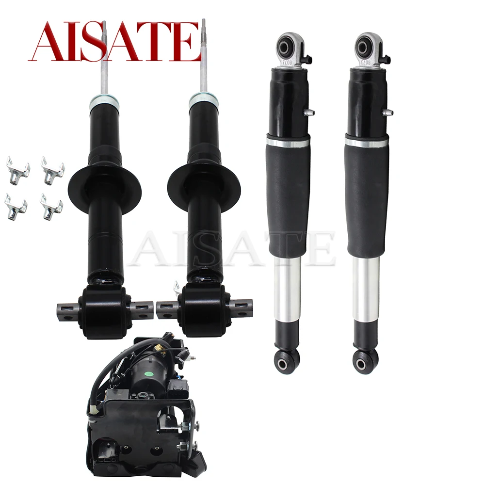 

For Cadillac Escalade Chevrolet Avalanche GMC 2015-2019 4Pcs Front & Rear Shock Struts + 1PCS Air Compressor Pump 15254590