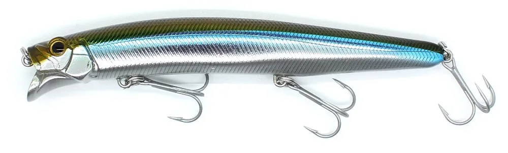 AOCLU Jerkbait Schwimmende Wobbler 13 cm 21 g Harter Köder Minnow Popper Angelköder mit Magnet zum Weitwurfen Seebarsch 4 # Haken – Detail 13