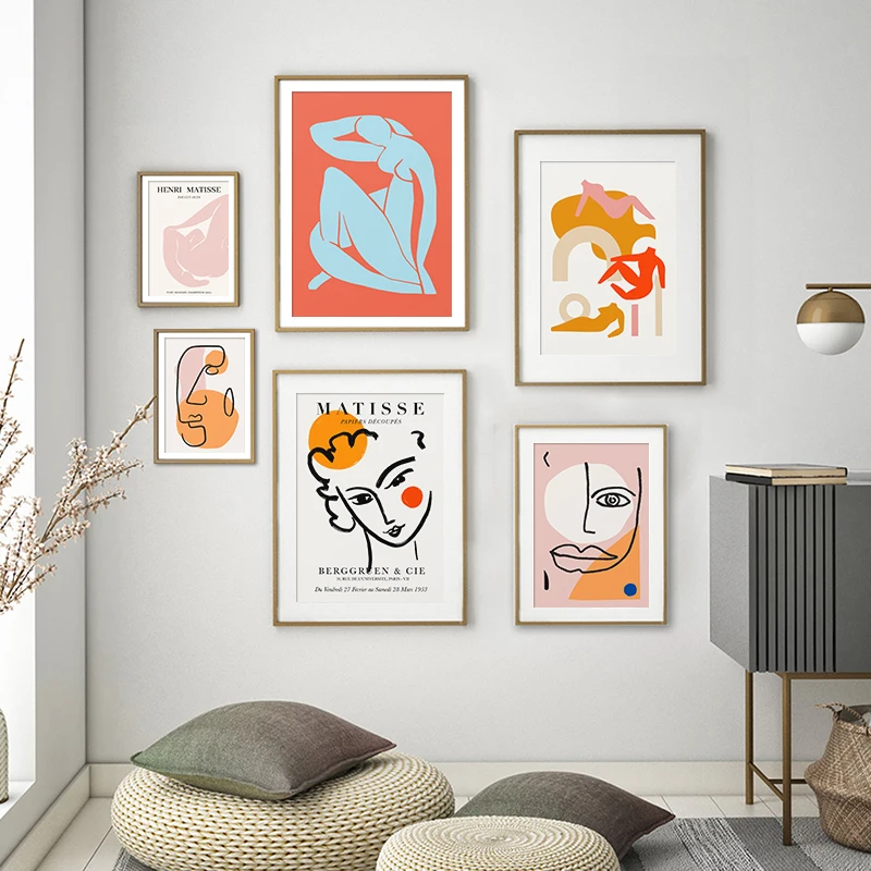 

Abstract Henri Matisse Stick Figure Nude Posters and Prints Wall Art Canvas Painting Pictures for Living Room Modern Home Decor