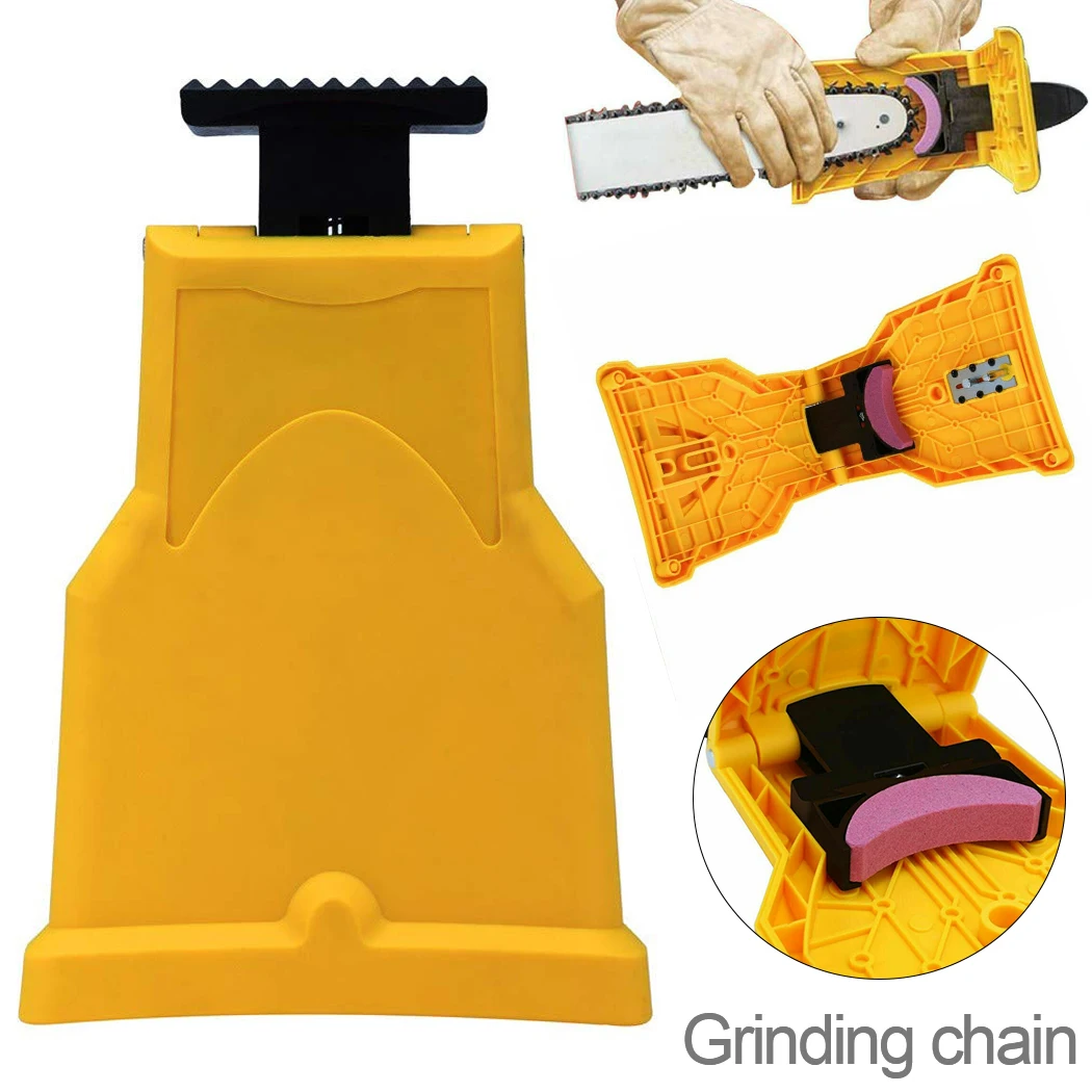 Chainsaw Teeth Sharpener Sharpens Saw Chain Sharpening Tool System Abrasive Tools Easy Durable Sharp Bar-Mount Fast Grinding
