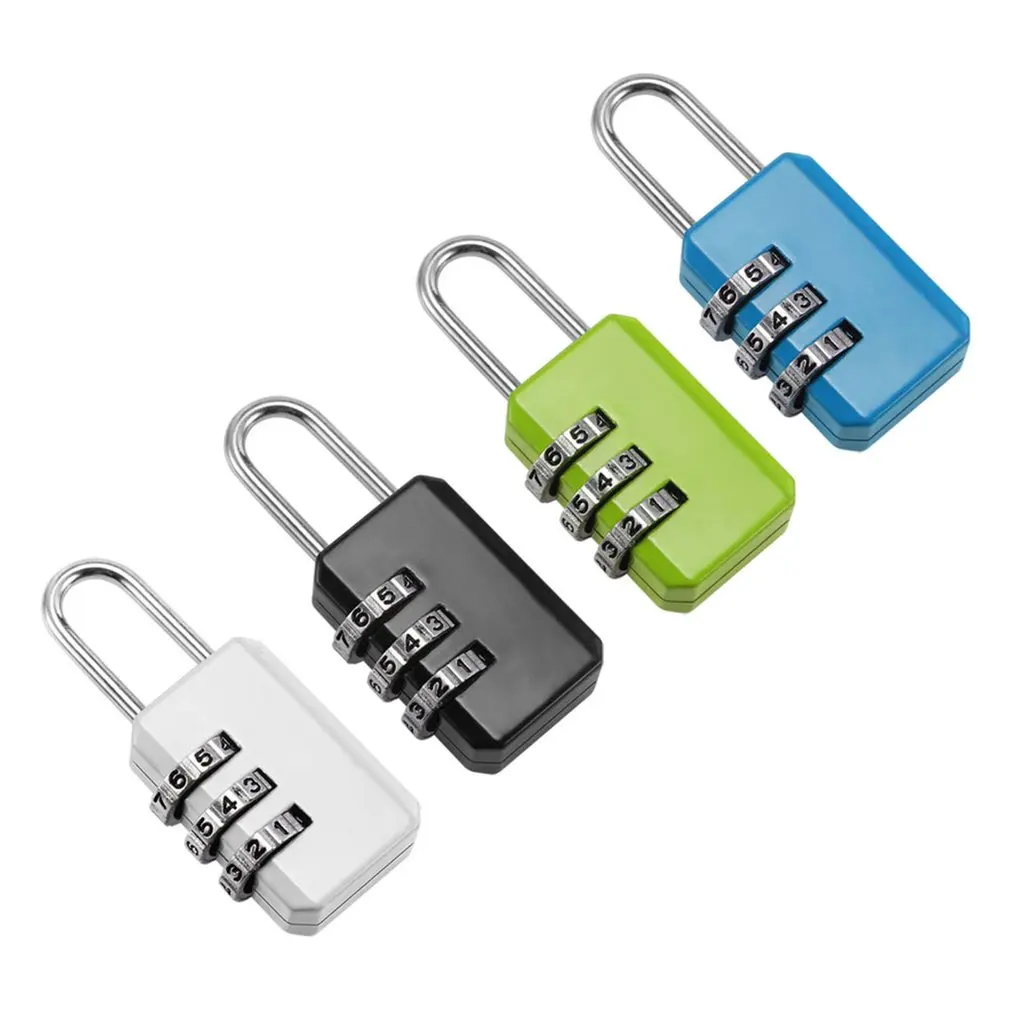 Candado de combinación de código de 3 dígitos para equipaje, candado de combinación de números para bolso con cremallera, Maleta, cajón, cerraduras duraderas
