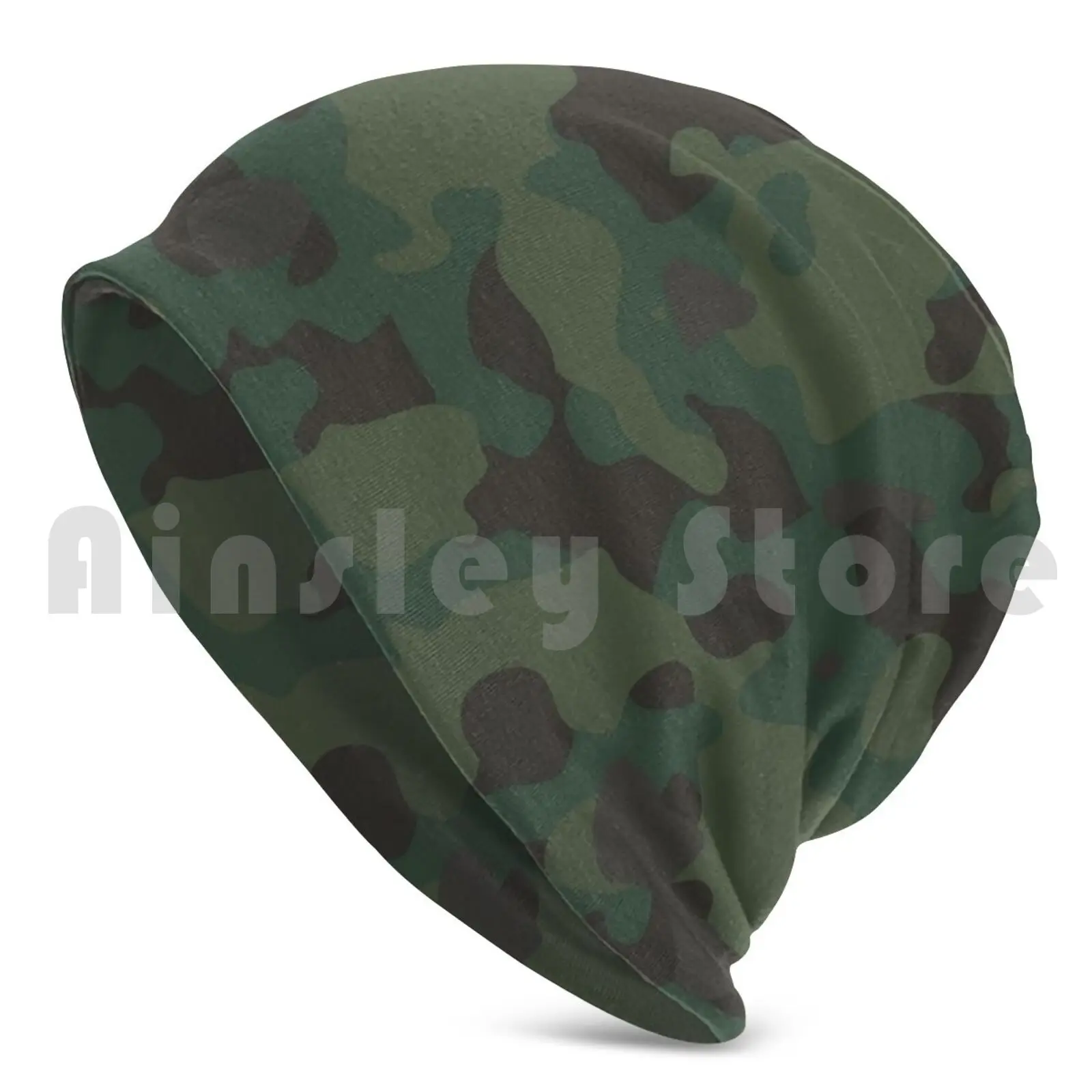 Cool Camouflage Design Beanies Knit Hat Hip Hop Cool Camouflage Camo Pattern Camoflage Paintball Aruba Military