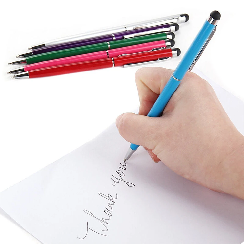 タブレットタッチスクリーンペン,2 in 1,10個,容量性ペン,iPhone ipad用