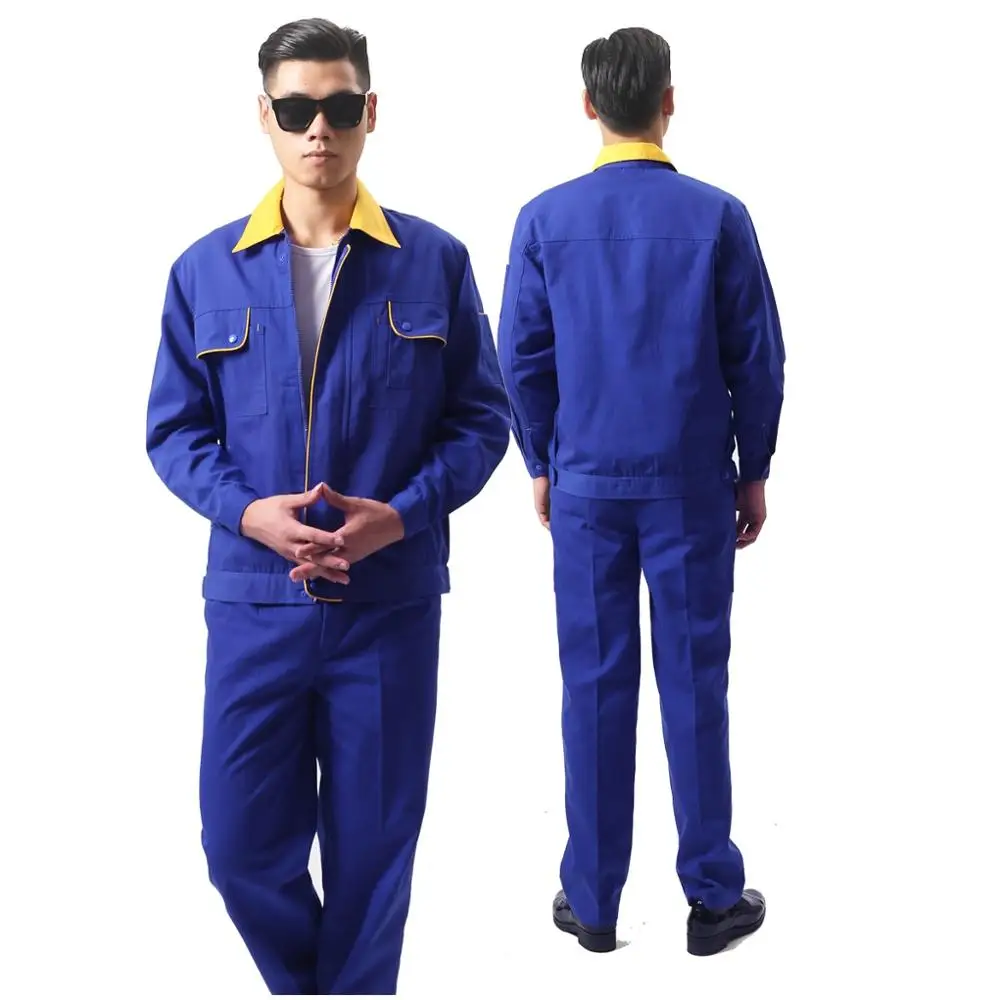 Spring Autumn Thick Workwear Abrasion Dirt Wear-Resistant Car Repairmen Workshop Mechanic Plus Size Working Uniform Welding Suit