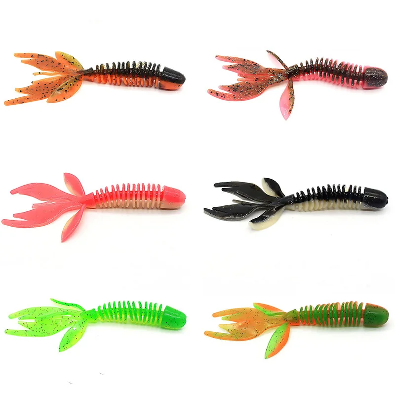 5pcs/2pcs Wobbler Silicone Worm Lobster Fishing Lure 3g/8cm 10g/12cm Shrimp Lizards Float Wobbler Jig Swivel Sea Fishing Bait