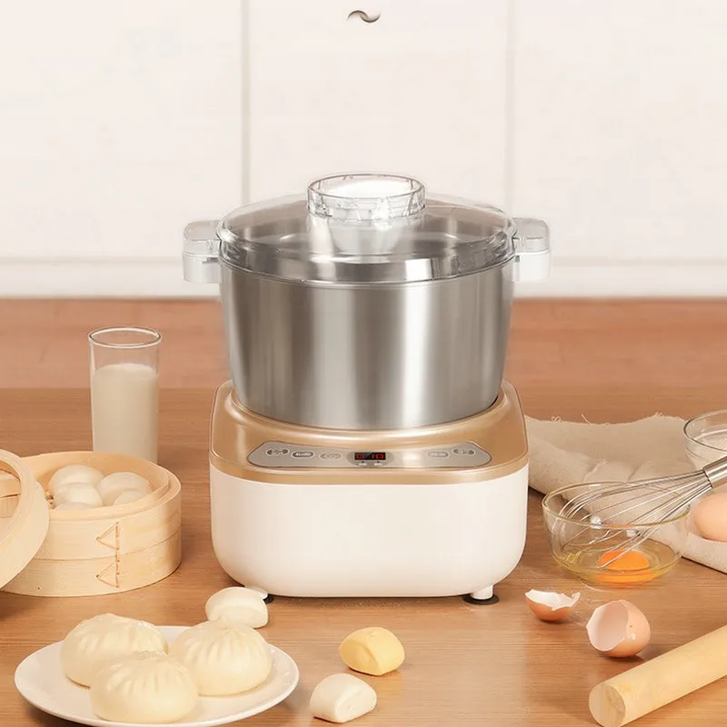 220V 5L Household Electric Dough Mixer Automatic Dough Fermentation / Mixing Machine White/Pink Color Available