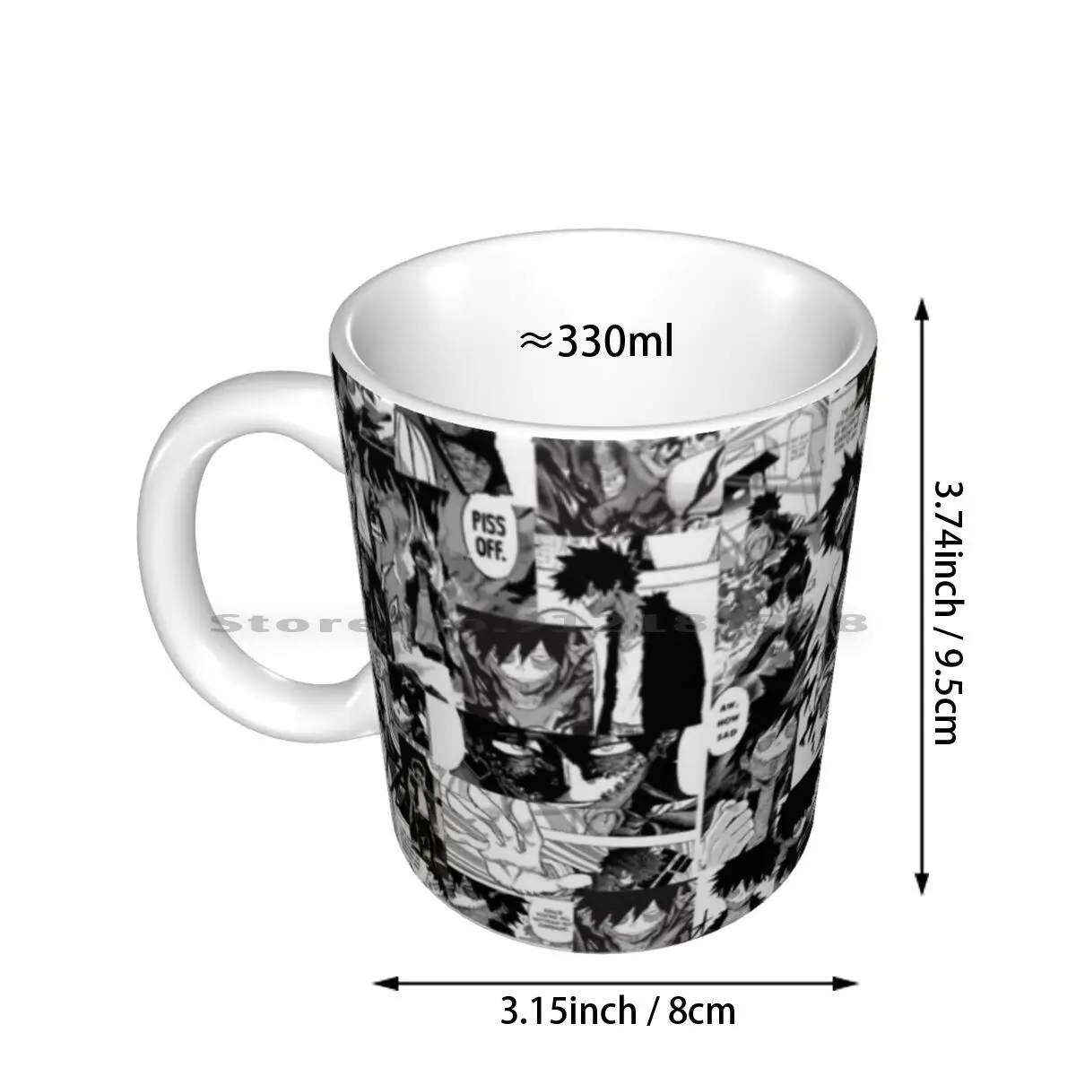 Dabi Collage Ceramic Mugs Coffee Cups Milk Tea Mug Dabi Bnha Boku No Hero Academia Mha Todoroki Creative Trending Vintage Gift