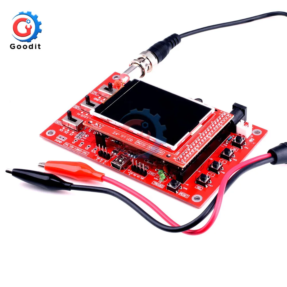 Imagem -03 - Osciloscópio Digital Totalmente Montado Tft Display Lcd com Clipe de Teste de Sonda Jacaré Faça Você Mesmo Osciloscópio de Código Aberto Dso138 2.4