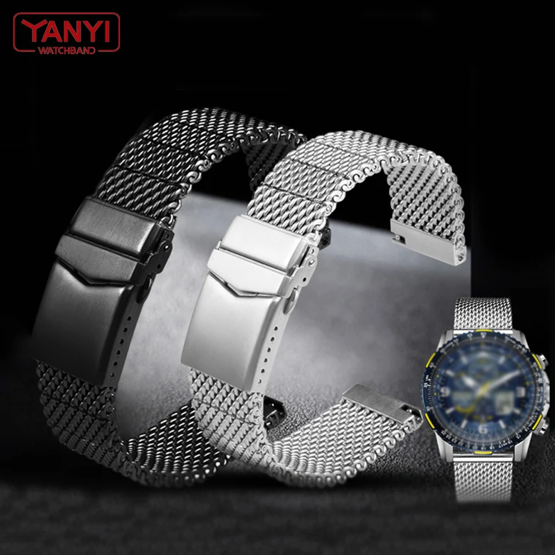 High Quality Milan mesh stainless steel watch band for breitling iwc ctizen seiko Watch strap mens luxury 22mm watchband