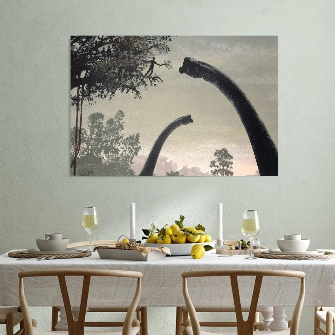Jurassic Park Movie Poster Woondecoratie Muurschildering (geen frame)
