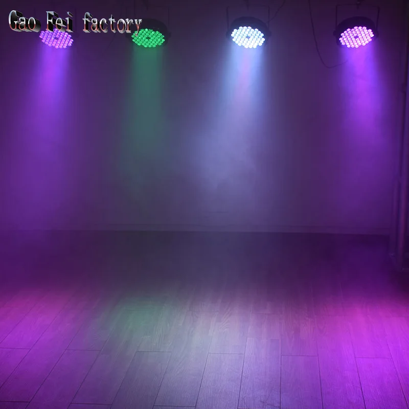 Imagem -06 - Led Plana Par Luz 54x3w Rgb 3in1 Efeito de Lavagem de Parede por Controle Dmx Iluminação Discoteca Boa para dj Bar Festa Luz de Natal