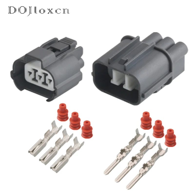 1/5/10/20/50 Sets 3 Pin Kit Male Female B-Series VSS Waterproof Motor Socket Connector 6181-0071 For Honda Headlight Adjustment