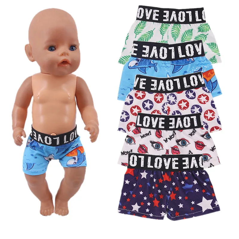 Doll Underpants Panties Doll Clothes Accessories Underwear For 18Inch American Doll&43cm Reborn New Born Baby Doll Girl DIY Toys