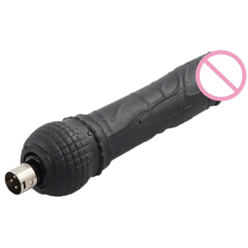 Fredorch Super Big Black Dildo for Sex Machine A2 F2, Accessories for machine gun 3XLR Connector sex toys for women Masturbate