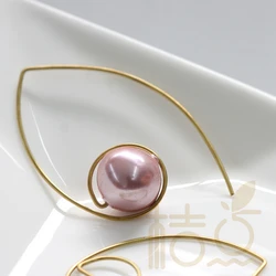 DIY Supply-Solid Brass Earring Wire - Earring Finding - 45x29mm (4122C)