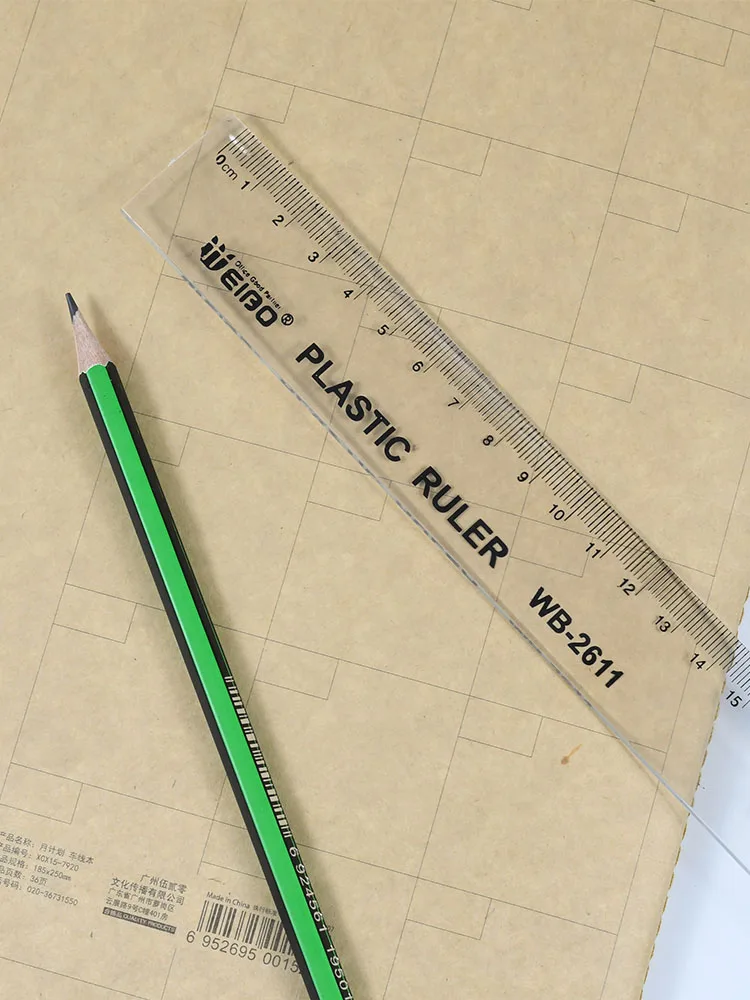 1pcs Simple Style40cmTransparent Acrylic Ruler Simple Ruler Square Ruler Cute Stationery Drawing Supplies students Supply
