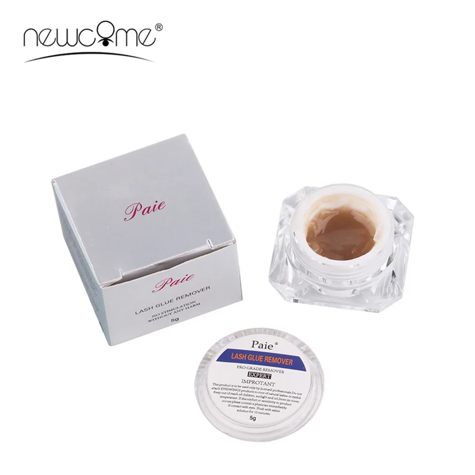 Paie – dissolvant de colle pour cils, crème adhésive, dissolvant de Gel Non irritant, nettoyant pour extensions de cils, outil de maquillage