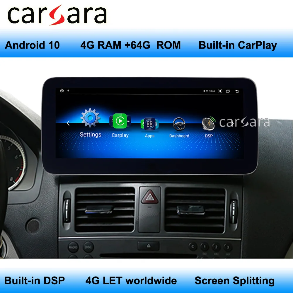 

Android 10 Screen for Mercedes W205 W204 Facelift Entertainment System Dashboard Display Tablet Upgrade Bulit in CarPlay