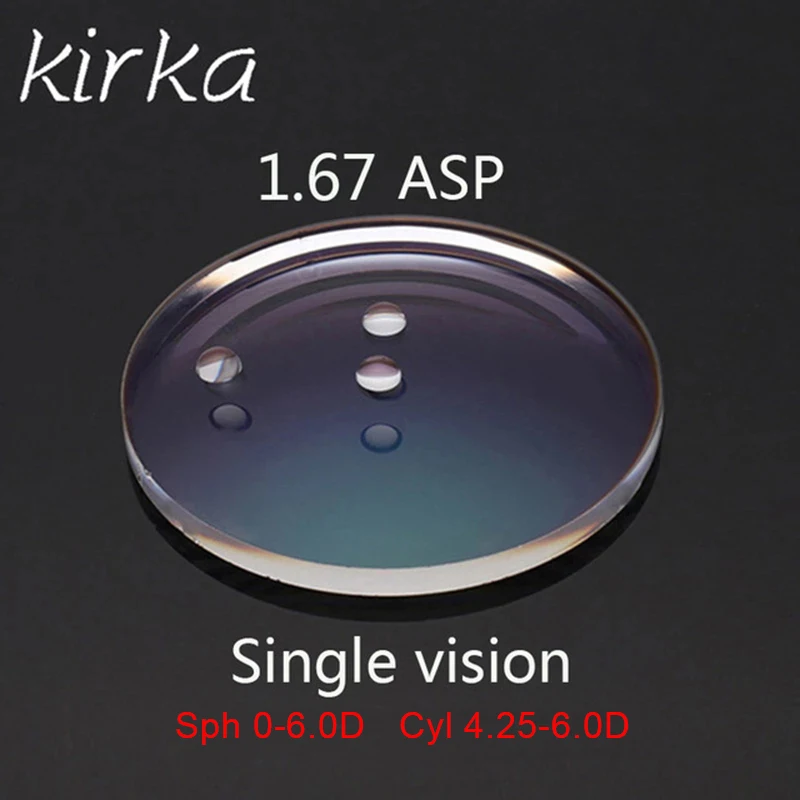 

Kirka 1.67 Thin Index Prescription Lenses Cyl 4.25-6.0D Woman Man Eyeglasses Lenses Optical Glasses Lenses Eyewear Lenses