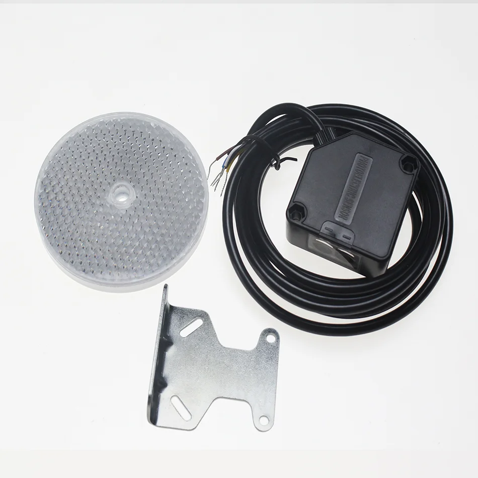 

12v 24vDC 7m 23ft gate opener automatic gate motor door infrared beam Reflective Photocell electrical gate photoelectric switch