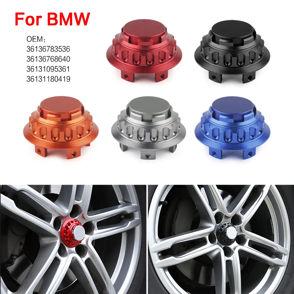 4pcs 68mm aluminum Car Wheel Center Hub Caps Wheel Dust-proof Hubcap Cover for BMW E36 E46 F02 M3 With the instruction book