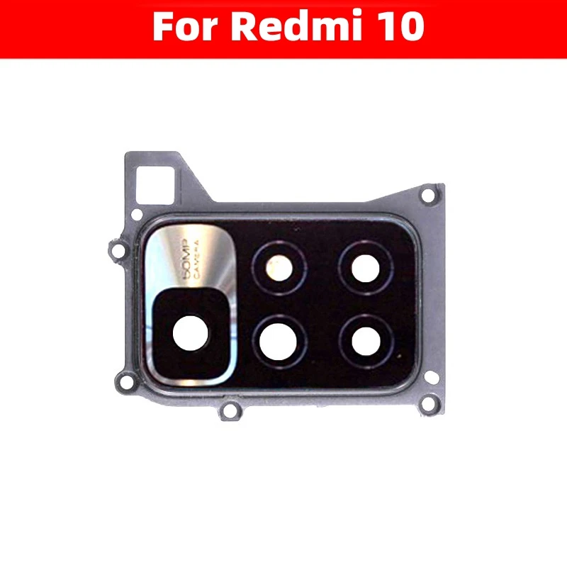 

For Xiaomi Redmi 10 , 10 Prime Original New 50MP Main Camera Glass Lens With Frame Back Camera Lens Cover Repair Parts