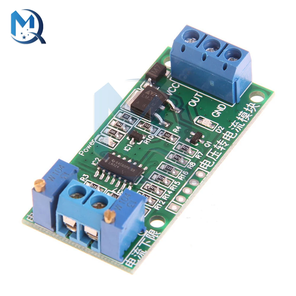 Modulo convertitore di corrente di tensione indicatore LED Non isolato DC 7-30V per controllo industriale 4-20mA 3.3V 5V 9V 12V 24V