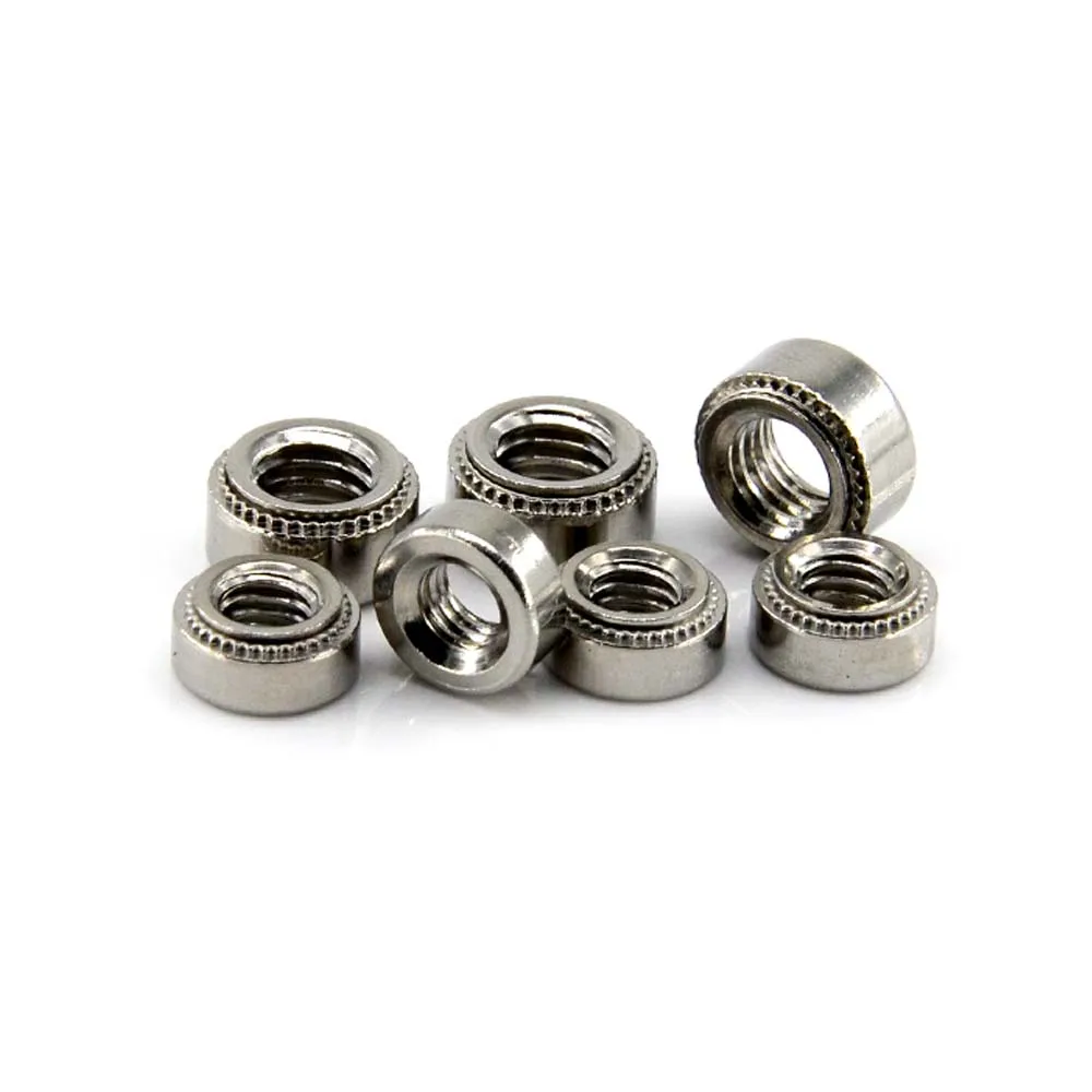 10Pcs 304 Rvs Cls Zelf Clinchen Moer Druk Insert Rivet Nut M2 M2.5 M3 M4 M5 M6 m8 Nutsert Rivnut Slab 0.8-3.2Mm