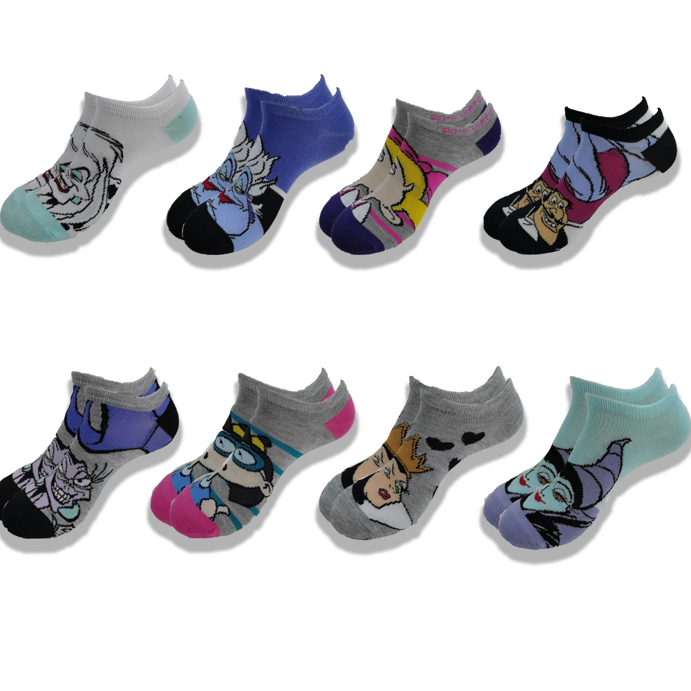 

Fashion Cartoon Printed Men's and Women's Boat Socks Breathable Invisible Low Ankle Soft Comfortable Socks in Summer