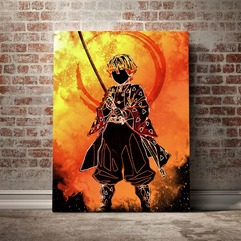 5D DIY Diamond Painting Demon Slayer Kimetsu No Yaiba Poster Prints Diamond Embroidery Rhinestone Picture Diamond Mosaic