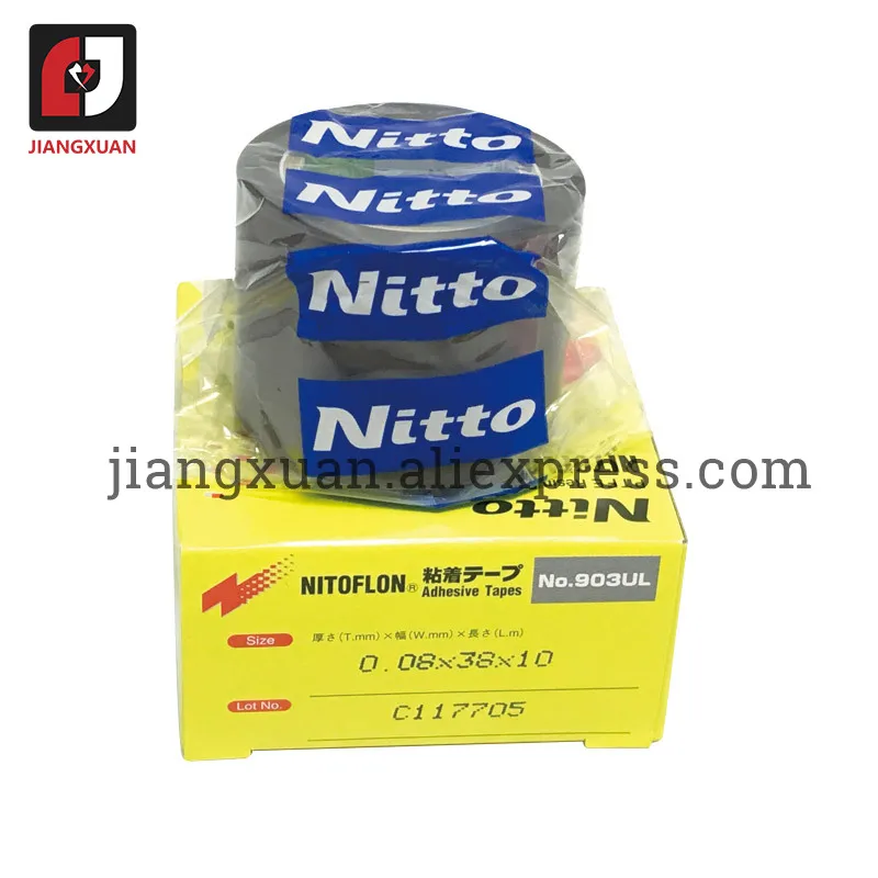 5 pcs Japan NITTO DENKO Nitoflon Tape 903UL 38mm Silicone Adhesive Tapes