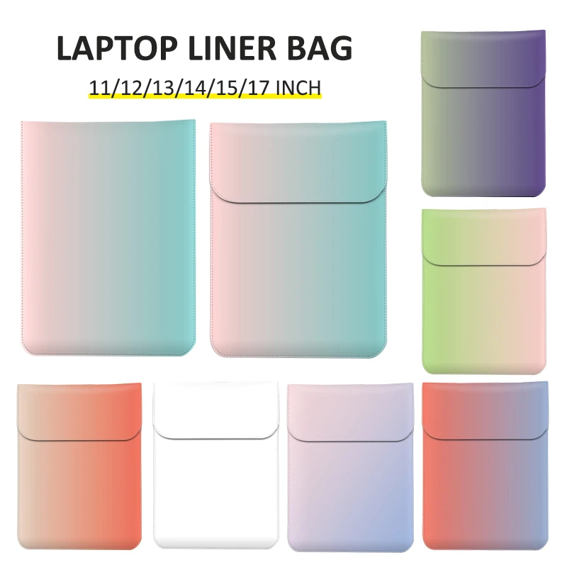 

Laptop Sleeve for Huawei Matebook 13 14 16.1 2021 PU leather laptop case Matebook D14 D15 2020 Liner Sleeve Case